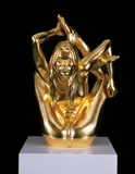 Marc Quinn, Maquette for a Siren, 2008, gold leaf, bronze
