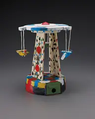 Andreas Slominski, Mausefalle, 2002, painted wood, string and mousetrap