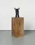 Klara Kristalova, A little sculpture about falling in love, 2002, stone, wood, motor