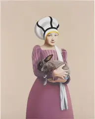 Hebe by Richard Wathen, 2007, oil on linen on aluminium, sold Oct 2013