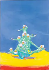 Pavlo Kerestey, Gruppendynamik, 2011, acrylic, oil on canvas