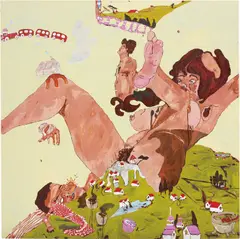 Jean-Philippe Perrot, La Chute, 2002, oil and acrylic on canvas