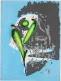 Aaron Curry, Untitled (Compositional Mask), 2008, ink, gouache, acrylic on paper