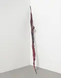 Jim Lambie, Psychedelic Soul Stick, 2001, bamboo cane, wire, colored thread and mixed media
