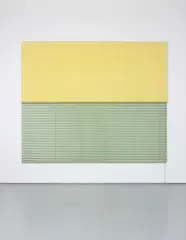 FS 202 by John Armleder, 1988, vinyl and venetian blind, offered Dec 2013