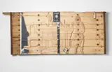 Zhang Huan, Memory Door (Miss), 2008, silkscreen mounted on canvas on carved antique door