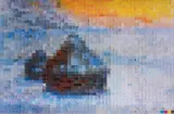 Vik Muniz, Haystacks #5, after Claude Monet (Pictures of Colours, 2001, digital c-print