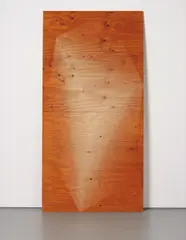 Michael DeLucia, Cube (Projection 5), 2012, shellac on plywood