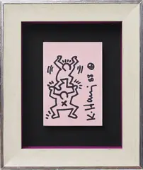 Keith Haring, Untitled, 1988, marker pen on paper, artist’s frame