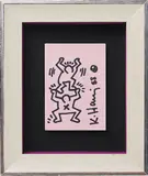 Untitled by Keith Haring, 1988, marker pen on paper, artist’s frame, sold Dec 2013