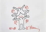 Untitled by Keith Haring, 1987, ink on paper, sold Dec 2013
