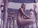 Vanessa Beecroft, Untitled (performance detail, 1998, Solomon R. Guggenheim Museum, NY), 1998, c-print