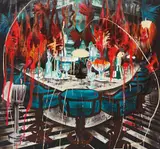 Rosson Crow, Haves and Haves Not (Ciccones), 2009, oil, acrylic and enamel on canvas