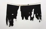 Gardar Eide Einarsson, Burned Black Flag (Danish), 2006, burnt cotton and grommets