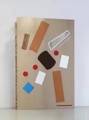 Untitled by Florian Slotawa, 2007, washing machine, fridge, three red wooden and metal stools, blue Ikea Lack table, brown wood kitchen table, metal and wo, sold Dec 2013