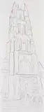 Sint-Baafskathedraal Ghent by Jos de Gruyter and Harald Thys, 2011, graphite on paper, sold Dec 2013