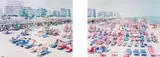 Massimo Vitali, Riccione Diptych in Four (#0058, #0059), 1997, colour coupler print, mounted to Plexiglas (in 4 parts)