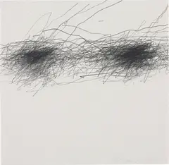 William Anastasi, Subway Drawing, 1993, pencil on paper