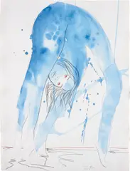 Marc Quinn, Kate Moss, 2006, watercolour, graphite and pencil crayon on paper