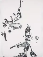 Jean-Philippe Perrot, Untitled, 2002, water soluble pencil on paper