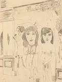 Jockum Nordström, Serious Talking, 1999, pencil on paper