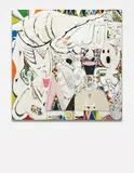 Trenton Doyle Hancock, Cult of color salad, 2006, oil, acrylic, ink, graphite and mixed media collage on canvas