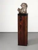 Jonathan Meese, Soldier of Fortune ‘Jean’ (Honey), 2003, bronze on artist’s wooden plinth with marble