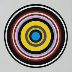 Bharti Kher, The XIth Hour, 2009, bindis on painted board