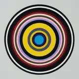 Bharti Kher, The XIth Hour, 2009, bindis on painted board