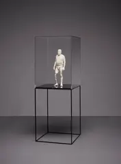 Eric by Hans Op de Beeck, 2008, Laser-hardened 3-D resin print, metal plinth, Perspex case, plastic and wood, offered Dec 2013