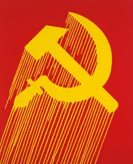 Zevs, USSR Liquidated, 2010, liquitex and varnish on canvas