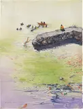 Zhou Jinhua, Golden Times, 2008, oil on canvas