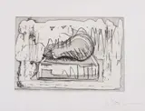 Jasper Johns, Light Bulb, 1967, Etching and open-bite, on handmade Angoumois paper, with margins (deckle on three sides),