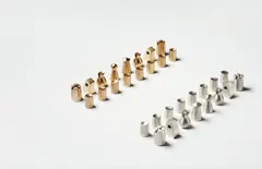 Chess Set by Man Ray, 1971, Chess set comprising thirty two pieces in precious metal,, sold Feb 2013