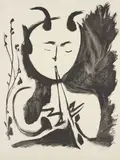 Faune Musicien no.4 by Pablo Picasso, 1948, Lithograph, on Arches paper, with full margins,, sold Feb 2013