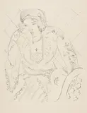 Orientale à la croix trifoliée by Henri Matisse, 1929, Lithograph on Velin Arches paper, with full margins,, sold Feb 2013