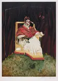 Study for a Portrait of Pope Innocent by Francis Bacon, 1989, Lithograph in colours, on Rives paper, with full margins,, sold Feb 2013