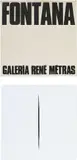 Concetto Spaziale Bianco by Lucio Fontana, 1968, Vacuum-formed plastic object in white, with accompanying book,, sold Feb 2013