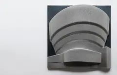 Richard Hamilton, The Solomon R Guggenheim Museum, 1976, Unique, 3D vacuum formed multiple, spray painted with silver coloured metal flake paint,