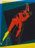 Andy Warhol, Speed Skater, from Art and Sports portfolio, 1983, Screenprint in colours, on Arches Aquarelle paper, the full sheet,