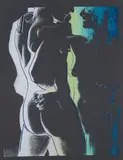 Andy Warhol, Love, 1983, Screenprint in colours, on black wove paper, with full margins,