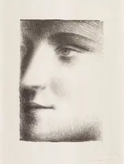 Pablo Picasso, Visage de Marie-Thérèse, 1928, Lithograph, on Japanese paper, with full margins (deckle on three sides),