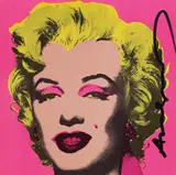 Andy Warhol, Castelli Gallery Marilyn Invitation, 1981, Offset lithograph in colours, on smooth wove paper, the full sheet, with text printed on the reverse,
