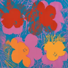 Andy Warhol, Flowers, 1970, Screenprint in colours, on wove paper, the full sheet,
