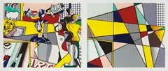 Roy Lichtenstein, Tel Aviv Museum Print, 1989, Lithograph in colours, on Rives BFK paper, with full margins,