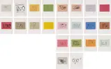 Ulysses (additional suite of etchings) by Robert Motherwell, 1988, The complete additional suite of 22 etchings (20 in colours), on torn Johannot paper, with full margins, with original t, sold Dec 2013