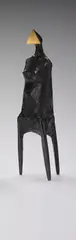 Three Standing Figures: One Figure by R.A. Lynn Chadwick, 1987, Bronze sculpture with black patina,, sold Dec 2013