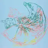 Andy Warhol, Letter to the World (The Kick), from Martha Graham, 1986, Unique screenprint in colours, on Lenox Museum board, the full sheet,
