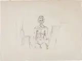 Nu assis by Alberto Giacometti, 1961, Lithograph, on Rives BFK paper, with full margins,, sold Dec 2013