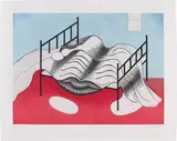 Louise Bourgeois, Le Lit Gros Edredon (With Lips), 1997, Aquatint in colours, on Arches rag paper, with full margins,